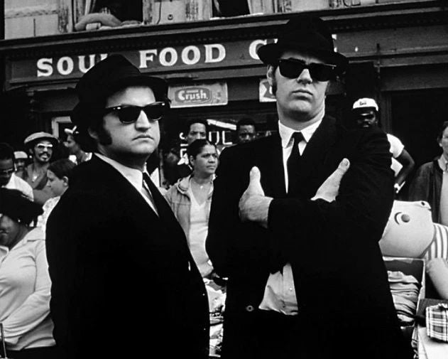 1980 Blues Brothers Glossy Keychain Dan Aykroyd John Belushi Keychain
