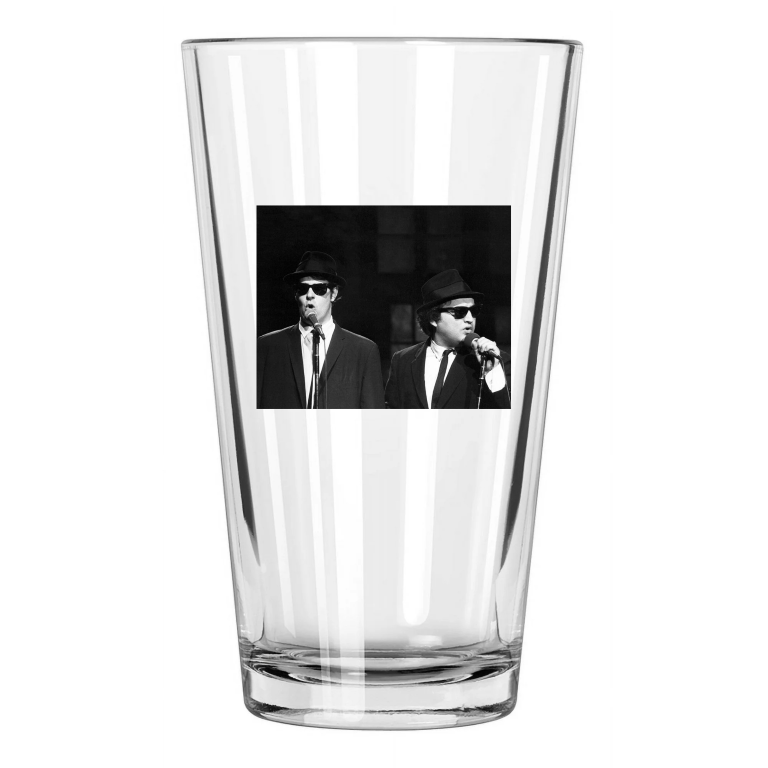 1980 Blues Brothers Dan Aykroyd And John Belushi 1 Pint Beer Drinking Glass