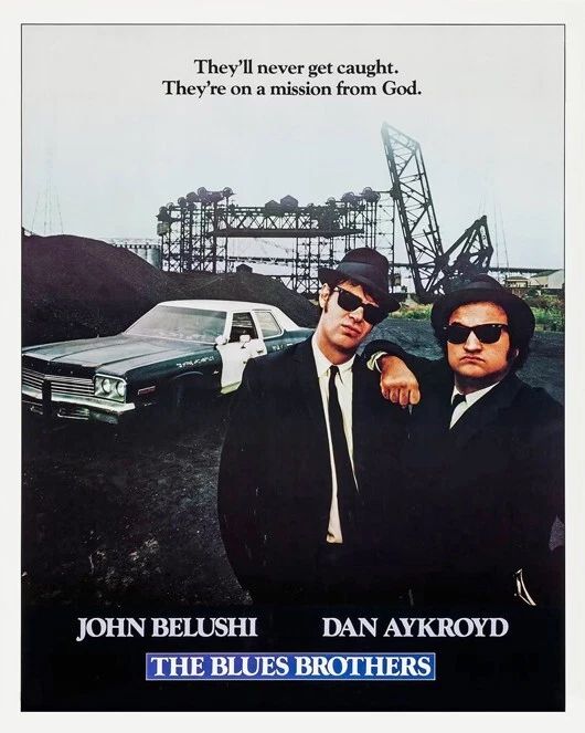 1980 Blues Brothers Glossy Magnet Dan Aykroyd And John Belushi Magnet 2