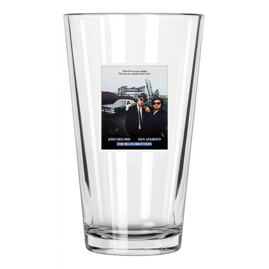 1980 Blues Brothers Dan Aykroyd And John Belushi 2 Pint Beer Drinking Glass