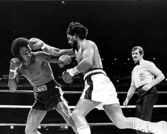 1980 Boxing Champ Roberto Duran Vs Sugar Ray Leonard Glossy Magnet Magnet