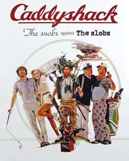1980 Caddyshack Glossy Photo Comedy Poster Chevy Chase Bill Murray Print