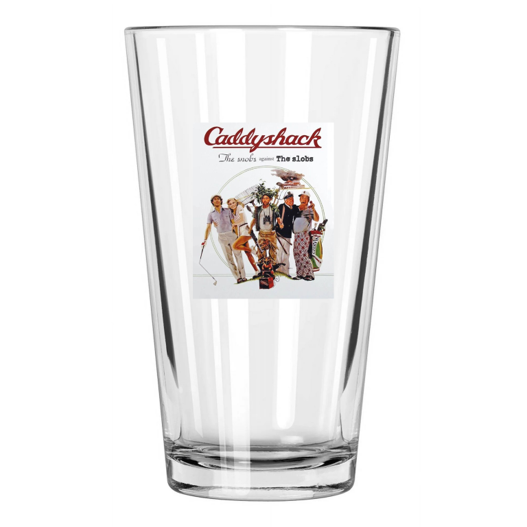 1980 Caddyshack Photo Comedy Chevy Chase Bill Murray Pint Beer Drinking Glass