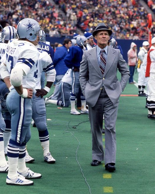 1980 Dallas Cowboys Tom Landry Glossy Keychain Nfl Football Keychain
