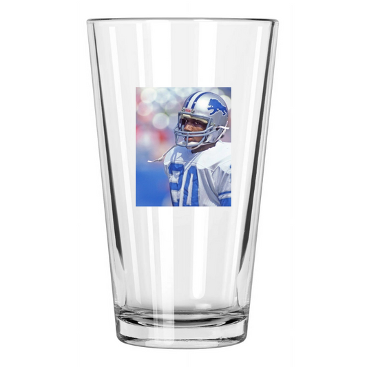1980 Detroit Lions Billy Sims Football Rookie Year Pint Beer Drinking Glass