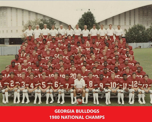1980 Georgia Bulldogs Photo Picture Ncaa Football Champs