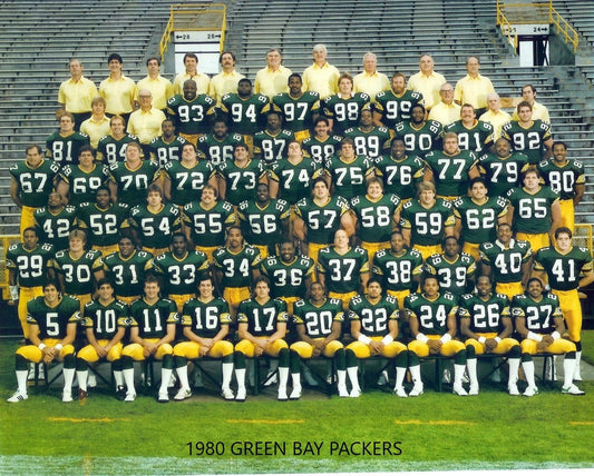 1980 Green Bay Packers Team Photo Football Nfl Picture