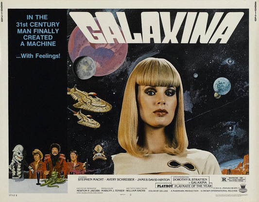 1980 Galaxina Movie Keychain Dorothy Stratten Sgt. Thor Science Fiction