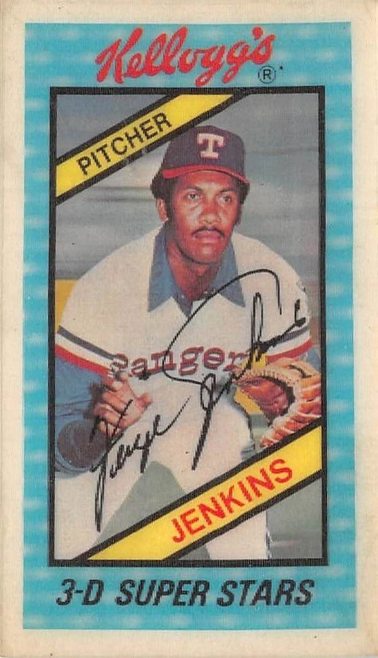 1980 Kelloggs 3D Super Stars #47 Fergie Jenkins Texas Rangers