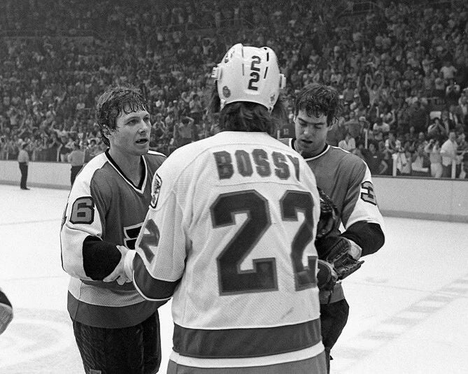 1980 Mike Bossy And Bobby Clarke Glossy Stanley Cup Poster
