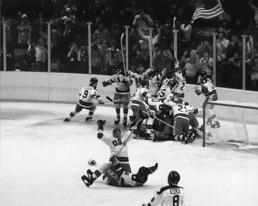 1980 Miracle On Ice Usa Hockey Team Keychain Hockey Olympics Celebration Print 1