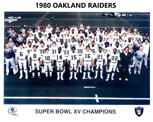 1980 Oakland Raiders Team Keychain Football Picture Nfl Sbxv Champs