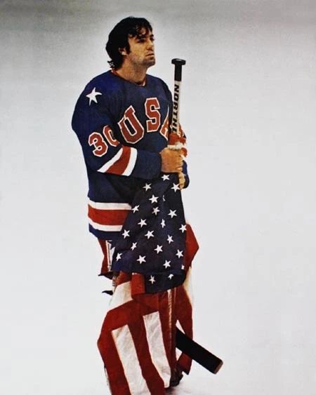 1980 Olympics Jim Craig Glossy Keychain Usa Keychain 'Miracle On Ice'