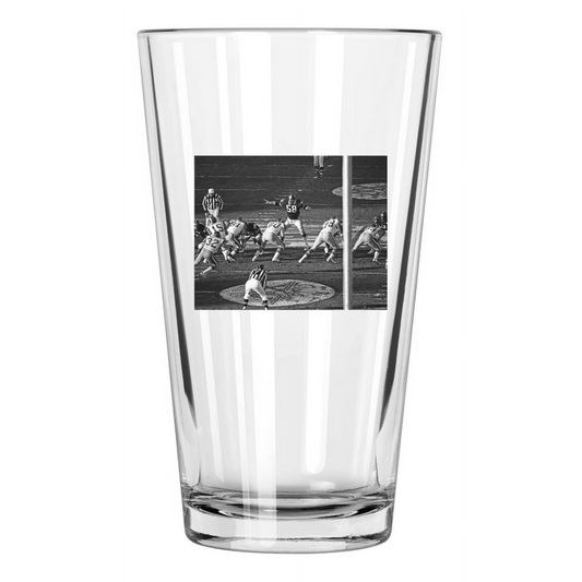 1980 Pittsburgh Steelers Vs La Rams Super Bowl Xiv Jack Lambert Pint Beer Glass
