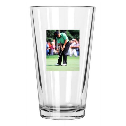 1980 Pro Golfer Lee Trevino Photo Golf Masters Us Open Pint Beer Drinking Glass