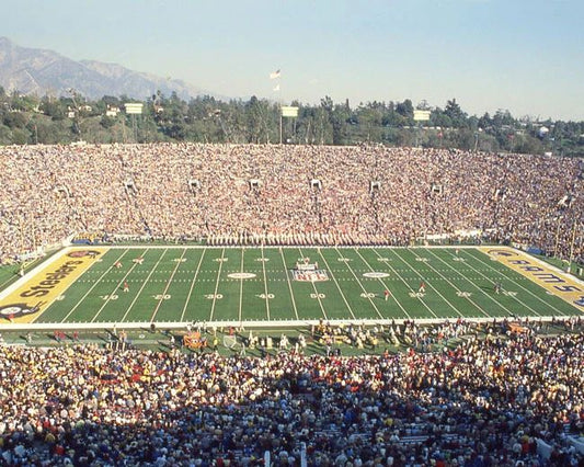 1980 Rose Bowl Photo Poster Pittsburgh Steelers Vs La Rams Super Bowl Xiv
