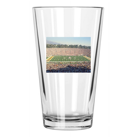 1980 Rose Bowl Pittsburgh Steelers Vs La Rams Super Bowl Xiv Pint Beer Glass
