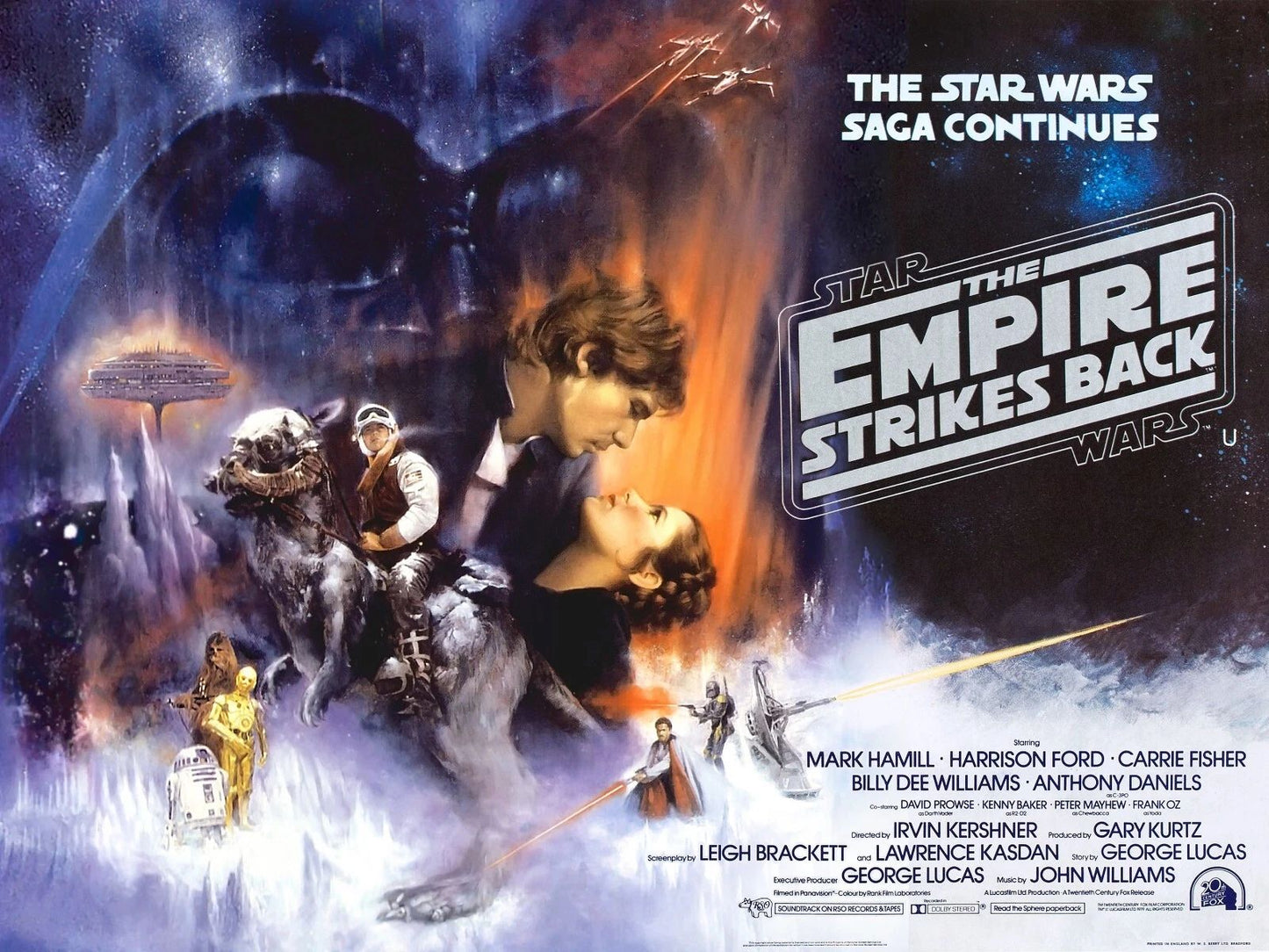 1980 Star Wars Episode V The Empire Strikes Back Movie Poster Yoda