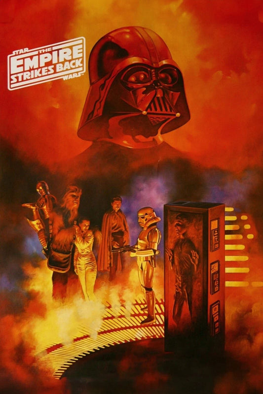 1980 Star Wars The Empire Strikes Back Movie Poster Darth Vader Han Solo