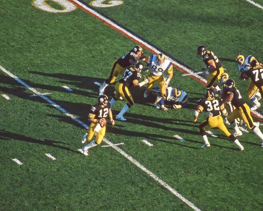 1980 Super Bowl Keychain Terry Bradshaw Print Pittsburgh Steelers Vs La Rams