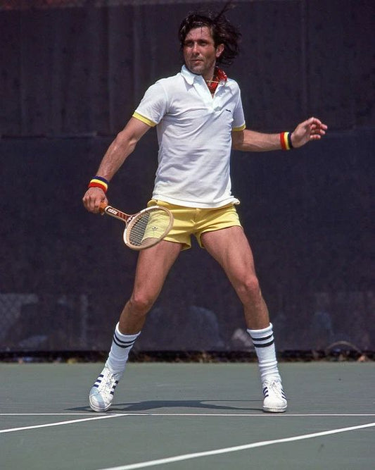 1980 Tennis Pro Ilie Nastase Glossy Keychain Print Wimbledon Open Keychain