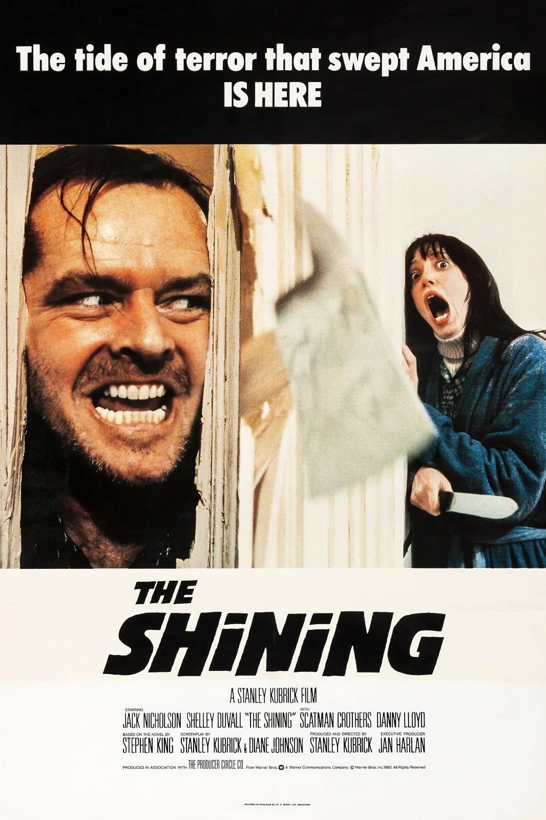 1980 The Shining Movie Poster Print Jack Torrance Wendy Danny Overlook