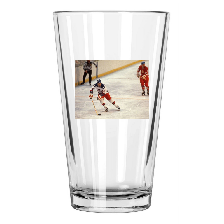 1980 Usa Hockey Vs Czech Republic Photo Rob Mcclanahan Pint Beer Drinking Glass