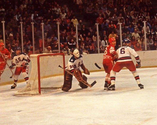 1980 Usa Hockey Vs Ussr Glossy Photo Jim Craig Print Poster Miracle
