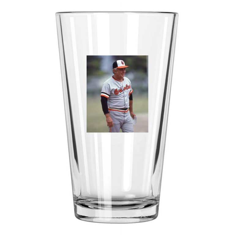 1981 Baltimore Orioles Earl Weaver Photo Manager 2 Pint Beer Drinking Glass