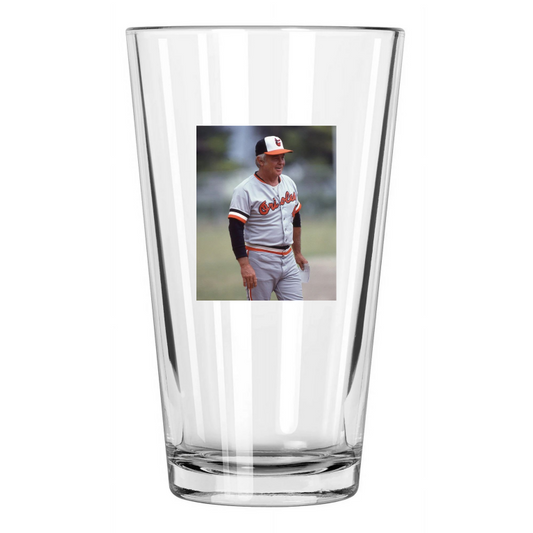 1981 Baltimore Orioles Earl Weaver Photo Manager 2 Pint Beer Drinking Glass