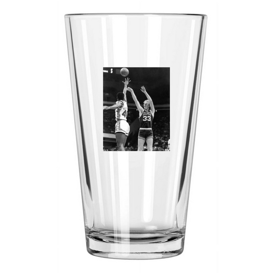 1981 Boston Celtics Larry Bird Photo Nba Basketball Pint Beer Drinking Glass