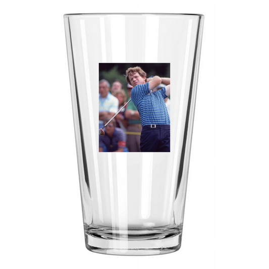 1981 Famous Golfer Tom Watson Photo Golf Us Open Pint Beer Drinking Glass