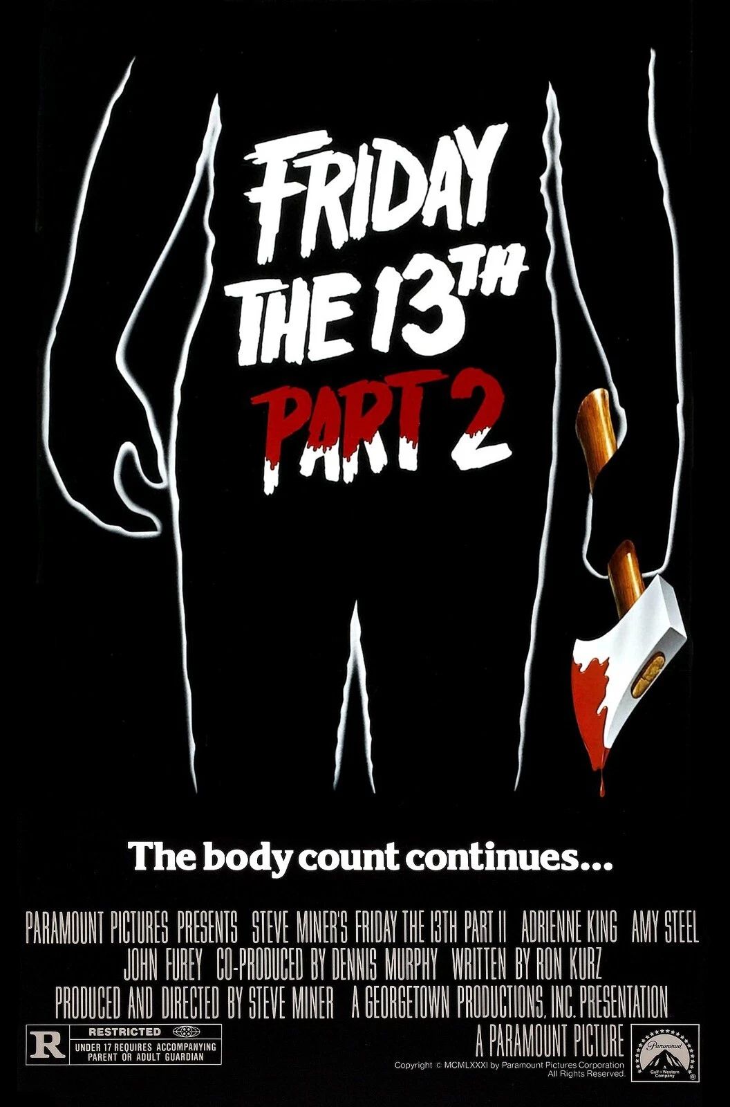 1981 Friday The 13Th Part 2 Movie Magnet Crystal Lake Jason Voorhees