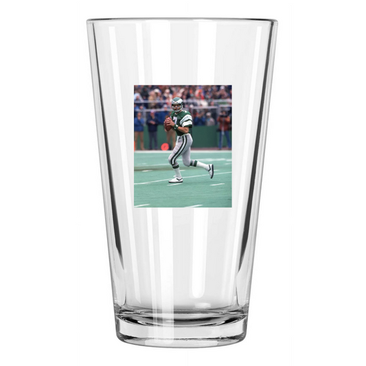 1981 Philadelphia Eagles Ron Jaworski Nfc Championship Pint Beer Drinking Glass