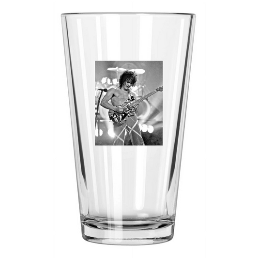 1981 Rock Singer Eddie Van Halen Photo Music Band Pint Beer Drinking Glass
