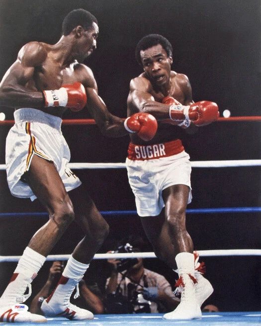 1981 Sugar Ray Leonard Vs Thomas Hitman Hearns Glossy Magnet Magnet 4