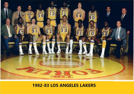 83 Los Angeles Lakers Team Photo Basketball Picture Nba La