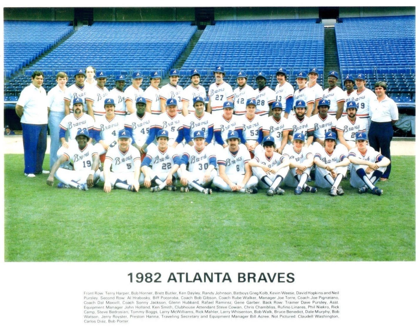 1982 Atlanta Braves Team Magnet Baseball Picture Mlb