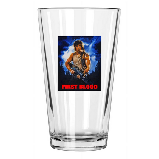 1982 Action Movie Rambo First Blood Sylvestor Stallone 1 Pint Beer Glass