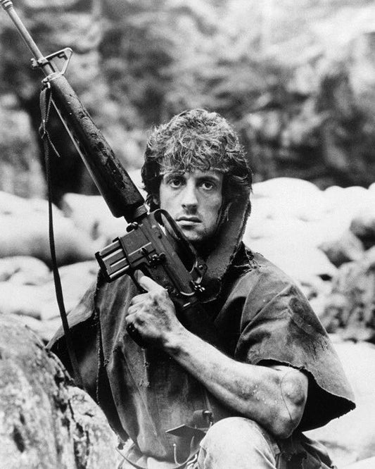 1982 Action Movie Rambo First Blood Glossy Keychain Sylvestor Stallone Print 2