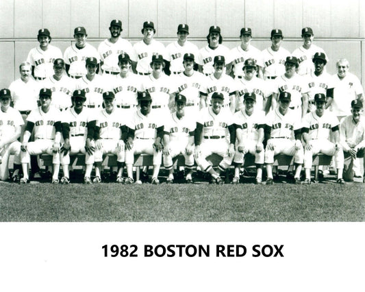 1982 Boston Red Sox Team Photo Baseball Picture Mlb