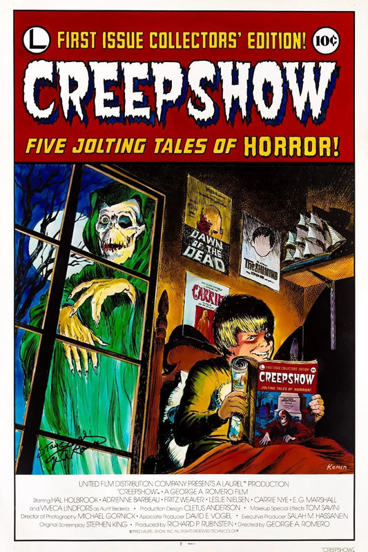 1982 Creepshow Movie Poster Leslie Neilsen Ed Harris Ted Danson