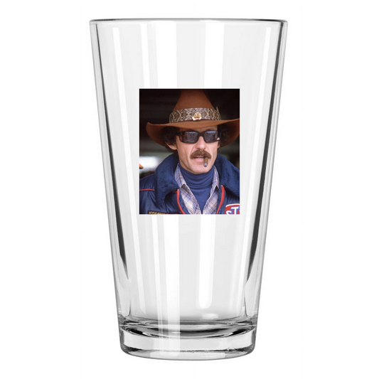 1982 Daytona 500 Richard Petty Photo Stp Winston Cup Pint Beer Drinking Glass