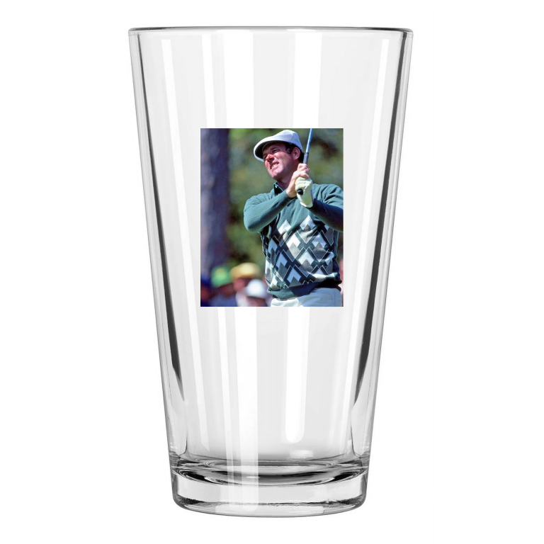 1982 Golfer Tom Weiskopf Photo Golf Masters Us Open Pint Beer Drinking Glass