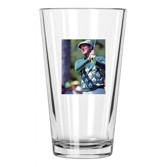 1982 Golfer Tom Weiskopf Photo Golf Masters Us Open Pint Beer Drinking Glass