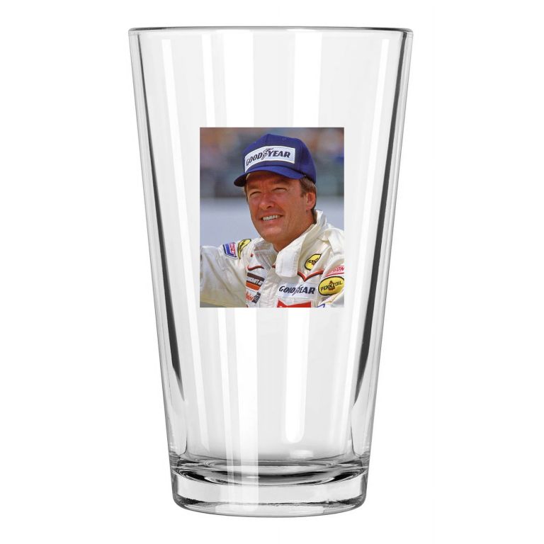 1982 Indy Racecar Driver Johnny Rutherford Indianapolis 500 Pint Beer Glass