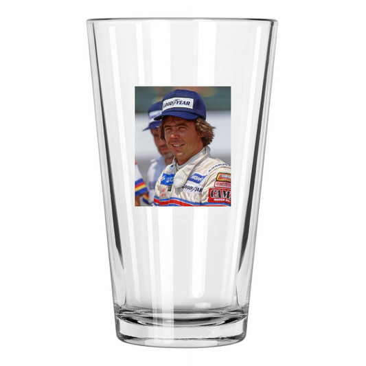 1982 Indy Racecar Driver Rick Mears Indianapolis 500 Pint Beer Drinking Glass