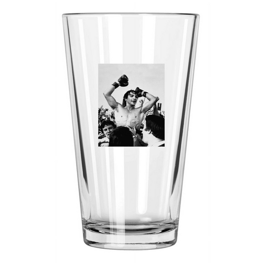 1982 Lightweight Champion Ray Boom Boom Mancini Boxing Pint Beer Drinking Glass