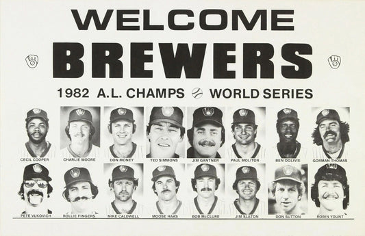 1982 Milwaukee Brewers Keychain Baseball Picture Mlb Champs