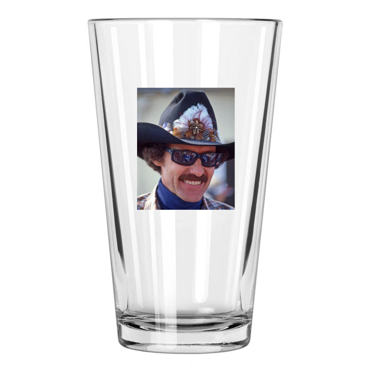 1982 Nascar Driver Richard Petty Photo Stp Winston Cup Pint Beer Drinking Glass